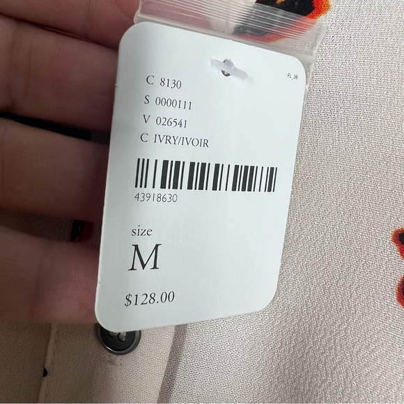 FREE PEOPLE Sweet Life Mini Dress Floral Button Down Flare Sleeve Size Medium - Picture 10 of 11